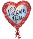 FOLIEBALLON HART 'I LOVE YOU' (43CM) ()